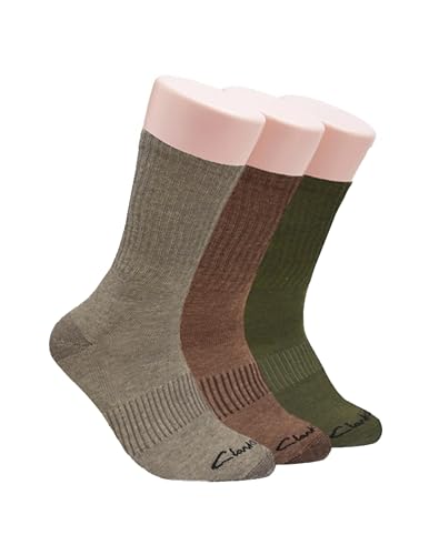 Chaussettes Clarks mi-rembourrées lot de 3 paires casual en coton côtelé pointure 40-46