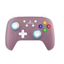 RG P01 Wireless Gaming Controller Compatible with Switch Game Controllers RG P01 2.5G Controller Gamepad for Bluetooth/PC/Steam/iOS/Android/Switch Hall Effect RGB Lights [android,ios,nintendo_switch,windows]