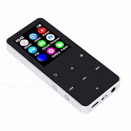 Annadue MP3 �v���[���[ Bluetooth 5.0�A�X�s�[�J�[�t���|�[�^�u�����y�v���[���[�AHiFi �f�W�^���{�C�X���R�[�_�[�AFM ���W�I�A1.8 �C���`��ʁA�q�������d�q�u�b�N���[�_�[ (��)
