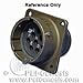 Itt Cannon Circular Connector, Mil-C-26482 Series I (Vg95328), Receptacle, 8, Socket, Crimp, Panel Mount - KPSE02A16-8S