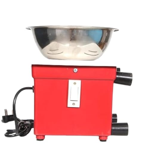 Image of KRN Red Domestic Electric Coconut Scraper (Thengathuruvi) | HP Motor, Movable Body, Stainless Steel Blade | Grater, Chopper & Peeler for Home & Semi-Commercial Use | Plastic Body | Red