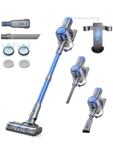 BUTUR VC50 Aspirateur sans Fil 400W/33000Pa, aspirateur Balai Puissant avec réservoir à poussière de 1.5L, Batterie Amovible, aspirateur à Main pour Tapis, sols durs et Poils d’Animaux