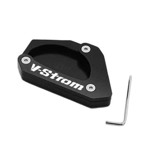 Support latéral moto stable : plaque agrandissement béquille V-Strom 650 2004-2022