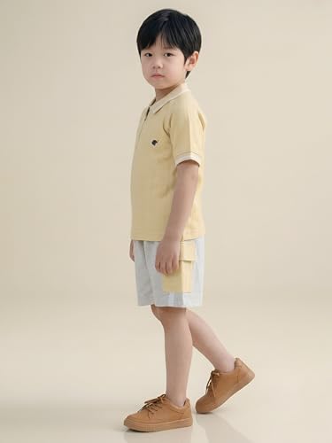 Image of POLKA TOTS Premium Cotton Co-Ord Clothing Set For Boys | Ultra-soft Half Sleeve Shirt & Shorts Combo for Kids Boys | Comfortable Casual - Beach Outfit for Baby Boys & Toddler | Kids Clothes for Boys