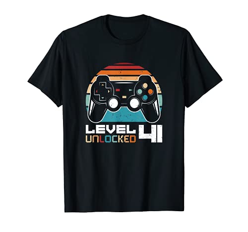 Nivel 41 Desbloqueado Divertido Video Gamer 41st Birthday Gift Camiseta