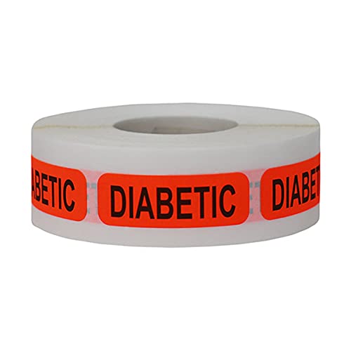 Diabetic Healthcare Labels autocollantes de 1,5x3,8 cm à forte adhérence pour pilulier