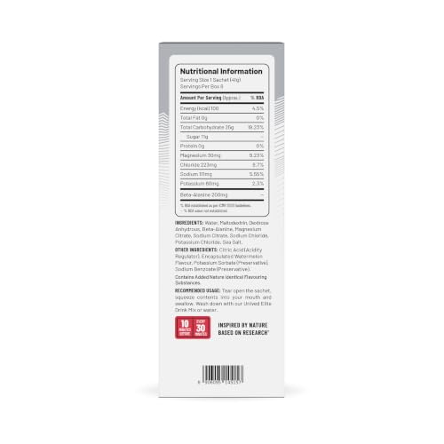 Image of Unived Gel, Nutrition Energy Gel for Endurance Athletes, Runners, Cyclists, Triathletes, Ultramarathon Runners, Vegan, Pack of 6 (Salted Watermelon)