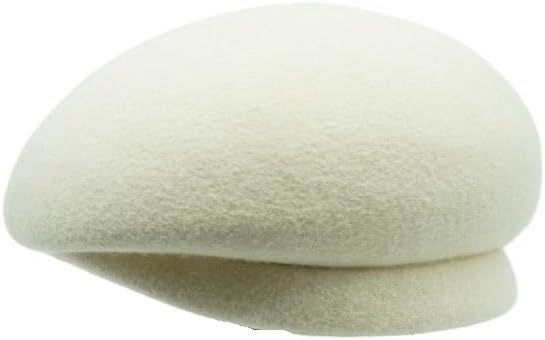 Retro Versatile Woolen White Beret for Ladies Winter British Berets
