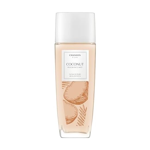 Chanson d'Eau Les Eaux du Monde Coconut Profumo Spray Corpo e Capelli Donna, Profumo ambrato legnoso, 75 ml