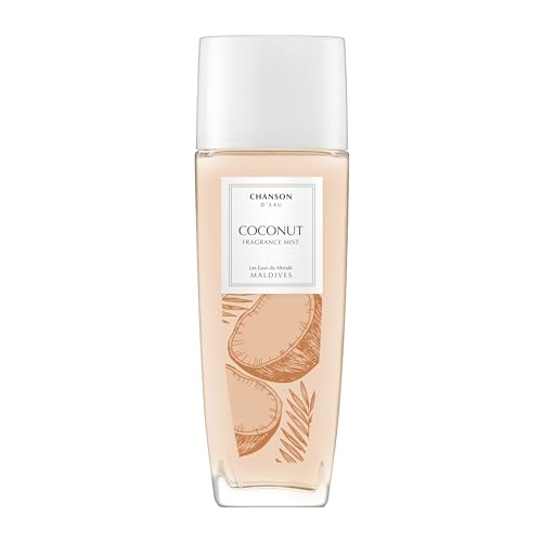 Chanson d'Eau Les Eaux du Monde Coconut Profumo Spray Corpo e Capelli Donna, Profumo ambrato legnoso, 75 ml
