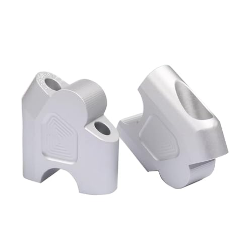 Rehausseur guidon moto pour Benelli Leoncino 500 et TRK502X argent