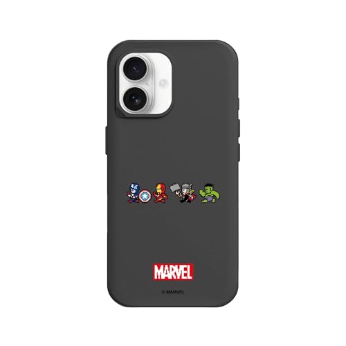 Coque MagSafe RhinoShield iPhone 17 protection antichoc renforcée Marvel noir