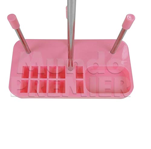 Porta Fio Rosa Regua Suporte Carretel Linha Para Costura