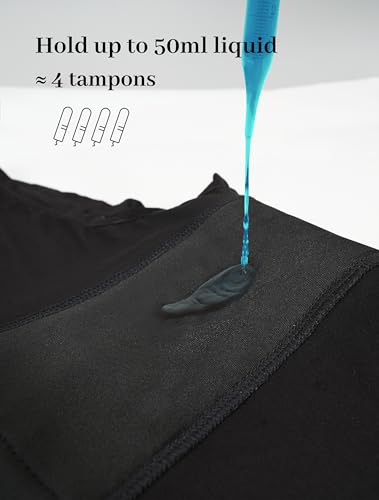 Period Underwear for Women Boyshort High Waisted Menstrual Panties Heavy Flow Overnight Leakproof Shorts 2 Pack3