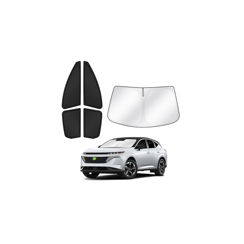 Image of Canvcle Sunshades for 2025 2026 Nissan Murano Accessories Windshield Sun Shade Side Rear Window Shade Cover Sun Visor Shield Privacy Protection for Camping Keep Vehicle Cool Black 5PCS