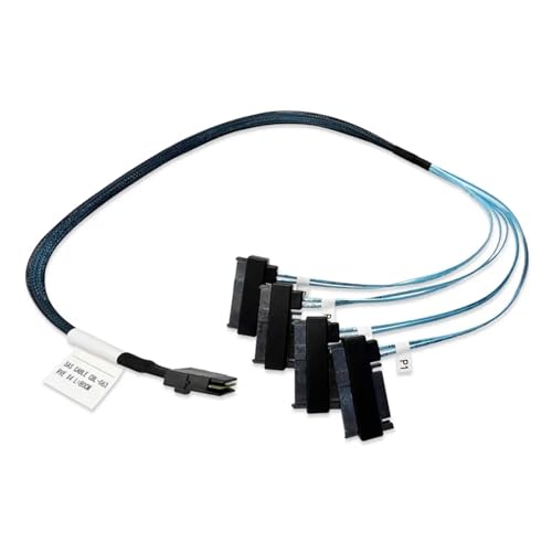 Cable S-AS SFF8087 a 4 SFF8482 con energía SATA 0.8 m miniatura 2