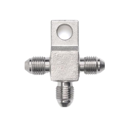 Conector de manguera de freno 3AN en T de tres vías hecho en acero inoxidable SS304
