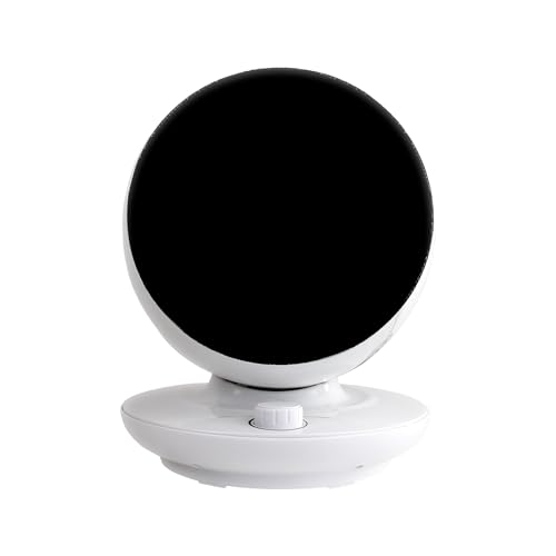 Toima. Calefactor Electrico - Moderno y Ligero Calefactor Ceramico, 1500W Con Ventilador y Apagado de Seguridad si Vuelca. Diseño Redondo Giratorio - Hogar y Oficina. 34cm Al x 26 cm Diám. (Blanco)