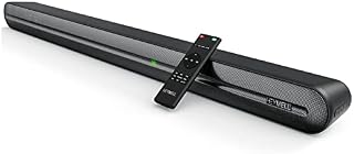 Heymell 150W Sound bar for TV,6x Speakers & 2 Amplifer-IC Bluetooth Soundbar Built-in Subwoofer, Very Clear Sound No Noise,DSP 125dB,3D Surround Sound, Soundbar HDMI Optical Coaxial AUX