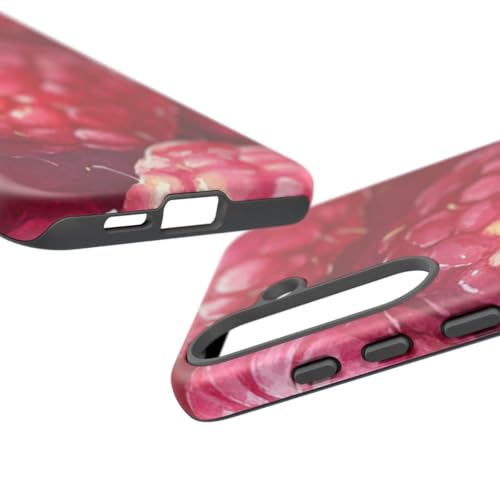 Coque Samsung S25 Plus rigide mate Rose Aquarelle Framboises