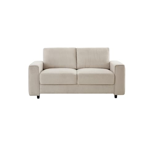MPOLL 66" Corduroy Modern Minimalist Sofa, Comfortable Straight-Row Sofa with
