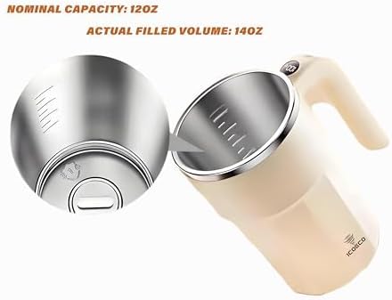 Self Stirring Coffee Mug, 12oz Magnetic Cup | USB Rechargeable, Auto Mixing for Coffee & Milk(Rose Quartz) - Image 8