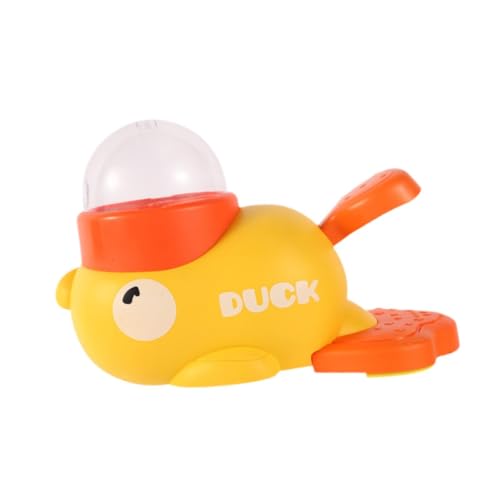 Leefasy 【2025ペット 知育おもちゃ】自動給餌器 犬 2in1 給餌器 ペットボウル おもちゃ 餌入れ ペットフィーダー 犬の治療ディスペンシングおもちゃ 餌やり機 給餌器 ペット給餌おもちゃ 運動不足対応 面白い アヒル形状 ポータブル 食品デ