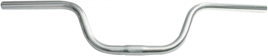 Pyramid Mountain Bike Riser Handlebar, 5" Rise, Alloy, Silver