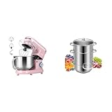 VIVOHOME 3-Layer Stainless Steel Steamer brings you convenient and safe cooking while being both efficient and energy-saving. The design of 3 independent layers will create a top-level cooking experie