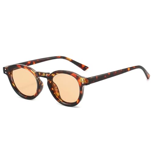 Lunettes de soleil rondes punk UV400 contre éblouissement