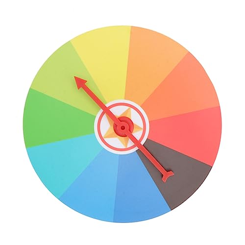 BRIGHTFUFU Prize Wheel Game Props Wall Hanging Turntable for Carnival Party Favors DIY Games Design for Fun Engaging Activities