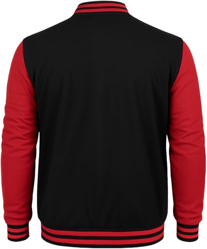 Image of Decrum Letterman Jacket Men - Casual High School Baseball Varsity Style Mens Bomber Jackets