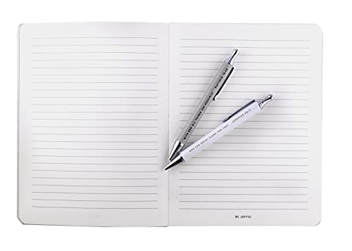 Carnet rigide et stylos de papeterie fine avec messages de motivation