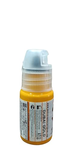 World Famous Tattoo Ink Dubai Gold 1/2oz,15ml