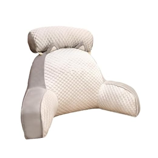 Frilla Cuscino Grande per Schienale – Supporto Ergonomico per Collo e Schiena, Imbottitura in Schiuma, Rivestimento Lavabile, 70×45 cm, Colore Beige | COMFREST