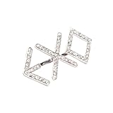 WOSAEWASET Fashion Exo-K Exo-M From Planet Member Alloy Ring New Team Letter Rhinestone Double Ring.