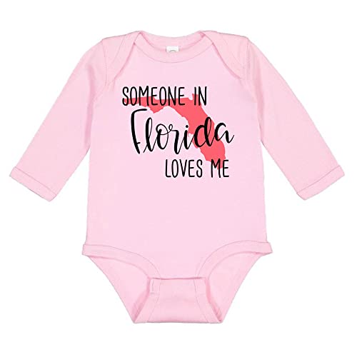 Someone in Florida Loves Me Long Sleeve Baby Infant Bodysuit