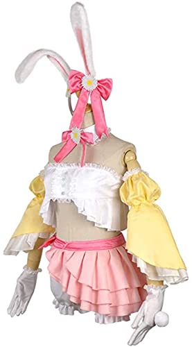 アイドル風うさ耳セットアップ衣装 コスプレ ミニ丈魅力的 61YFc4ndk4L.jpg_BO30,255,255,