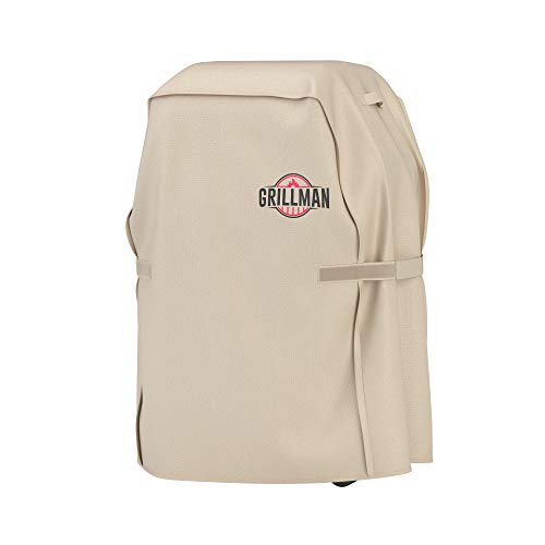 Grillman Premium BBQ-grillhoes, zware gasgrillhoes voor Weber, Brinkmann, Char Broil etc. Rip-bestendig, UV & Waterbestendig (76 cm, Tan)