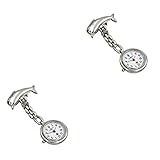 ANSTECKUHR: ANSTECK-Taschenuhr: Ansteckuhr mit leuchtendem Zeiger im Dunkeln lässt sich leicht an Ihrer Uniform oder anderen Kleidungsstücken befestigen. fällt nicht leicht ab bleibt trocken sauber, während arbeiten.