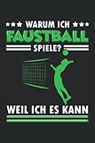 faustball wm 2019 teilnehmer  Warum ich Faustball spiele? Weil ich es kann: Faustball Notizbuch  DIN A5  Liniert  120 Seiten