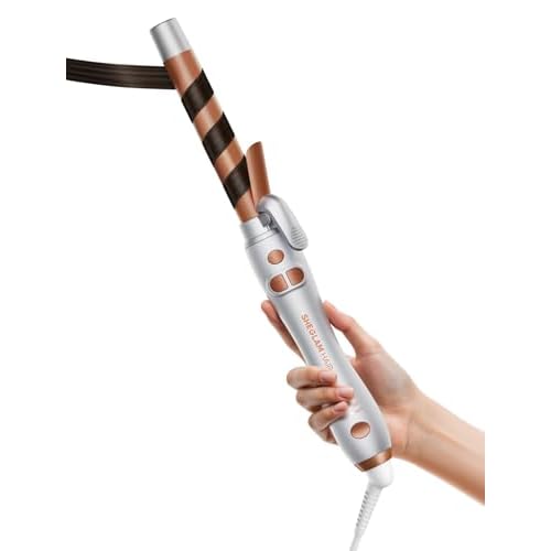 SHEGLAM Rotating Curling Iron - 1-Inch, Long Hair, 430°F