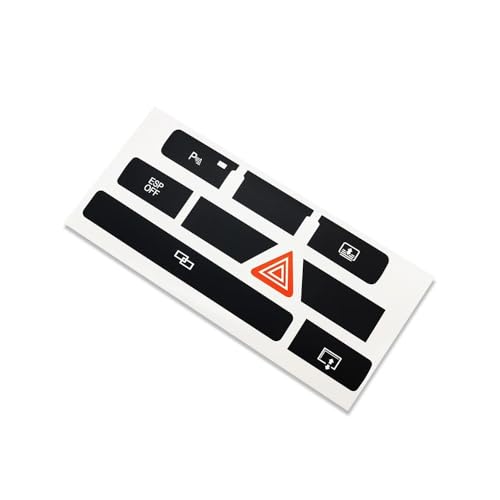 Autocollants de réparation pour boutons Audi A8 D3 kit de rénovation pour tableau de bord - 2