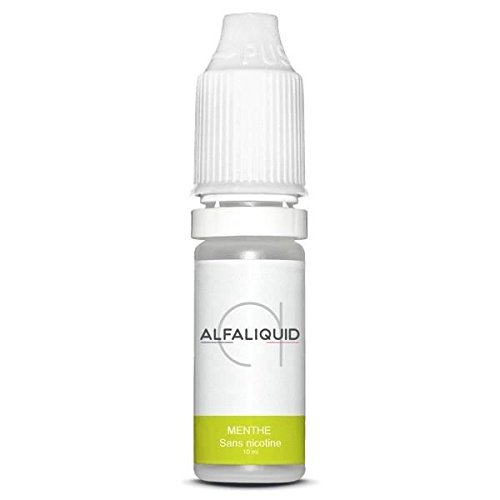 E-Liquide Menthe 0Mg Alfaliquid Français - Sans Nicotine Sans Tabac - AMAVAPE