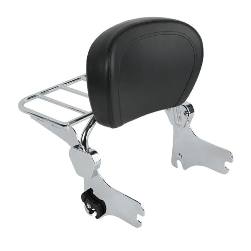 Dossier amovible moto avec coussin de siège dossier arrière et porte-bagages robuste