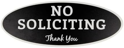 Wofedyo No Soliciting Sign For House  With Strong Adhesive Tape Durable Soliciting Signs Home Office Solicitation Signs Front Door Wall Window Clear Black 20 - View #11