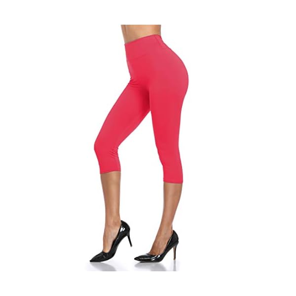 Womens Capri Leggings High Waisted Plus Size Tummy Control Stretchy Workout Joggers Yoga Pants - Image 6
