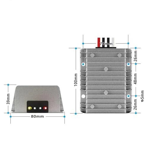 Régulateur de tension voiture DC-DC de 18-36V à 20V 10A étanche - 7