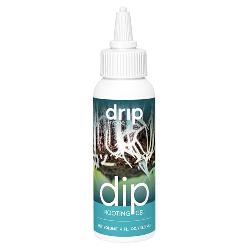 DRIP Hydro Dip Cloning Gel 4 oz – Rooting Hormone Gel for Plant Cuttings – Fast Root Development for Indoor & Outdoor Propagation