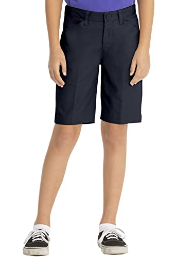 Classroom School Uniforms girls Plus Size Low Rise Khaki Shorts, Dark Navy, 20 Husky